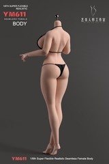 YM611 1/6 Female Big Bust Suntan/Pale Plump Seamless Doll Body 12″ Action Figure