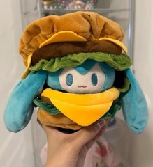 Hatsune Miku Hamburger Stuffed Miku Kawaii Plush Doll 15CM Anime Toy Gift Decor