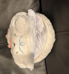 Baby Three Cats And Dog Series “Big Head Baby” Zipper Bag Plush Collectable