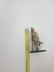 Star Wars Rey Figure Disney Store Cake Topper PVC. Broken Staff