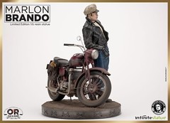 Infinite Statue Marlon Brando with Bike from The Wild One 1/6 Scale Statue New
