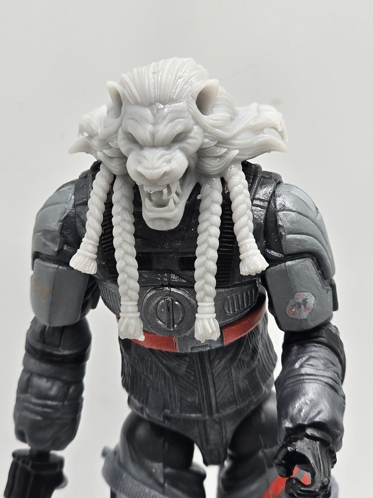 3d Print INVINCIBLE BATTLE BEAST HEAD 1:18 3 3/4″ GI Joe 25th Anniversary B49