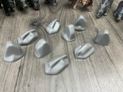 Lot of 11 Toy African Animal Planet Toys R Us Rocks Props Lion Elephant Hippo