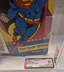 AFA 50 Super Powers Superman action figure (Kenner, 1984, series 1, 12 back)