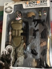 1/6 12inch Special Force Injured Soldier Army Action Figure Model for Collection