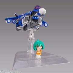 Bandai Tiny Session VF-25G Messiah Valkyrie (Michael machine) & Ranka Figure Set
