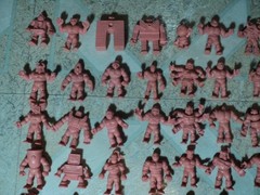 1980’s Mattel M.U.S.C.L.E. Muscle Men Figures Lot of 99 Flesh Figures
