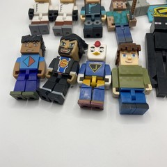 Tube Heroes Minecraft Figure Lot Steve Enderman Sheep Sky Army + Accessories