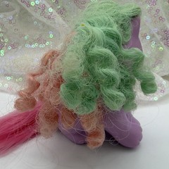 Vtg Little Pretty Kitty Heaven Heart RARE Mattel Show Offs Purple Pink Cat Toy