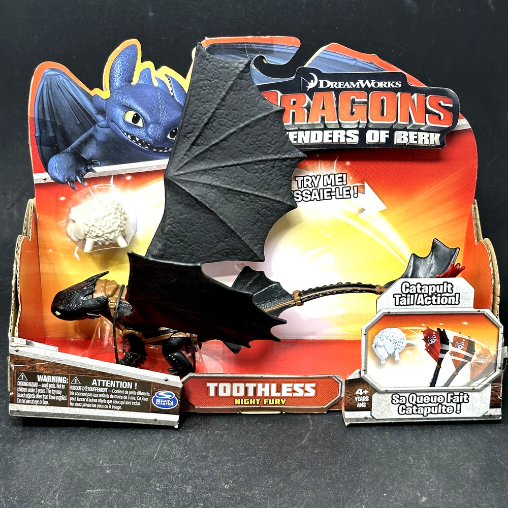 Dragons Defenders of Berk Toothless Night Fury Catapult Tail Figure 2013 – NIB