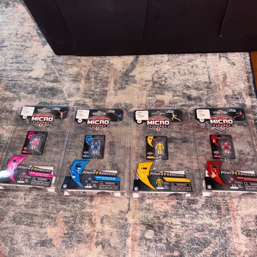 Action, Micro Figures World’s Smallest Power Rangers Set Of Four ￼