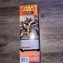 2014 Disney Hasbro Star Wars Rebels Action Figure Ezra Bridger & lightsaber NIB