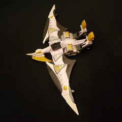 2003 Bandai Power Rangers Dino Thunder White Drago Zord Raptor Toy Rider White