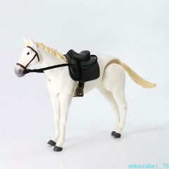 6″ Brown White Poseable Horse Model Set – Action Figures Cosplay Scene Gift Toy