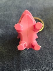 Vintage 1999 Pokemon Burger King Nidorino Keychain With Pokeball