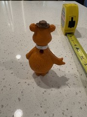 Vintage 1976 The Muppets Fozzie Bear Action Figure Free Ship in USA