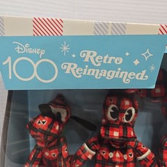 Disney 100 Years of Wonder Retro Reimagined Plaid Fleece Mickey & Friends Set
