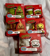 Grinch Mini Tubbz Set Of 5 Grinch, Santa Costume Grinch, Cindy-lou Who, Max