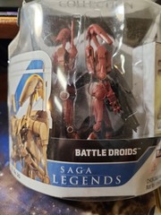 STAR WARS SAGA LEGENDS 20 RED BATTLE DROID GEONOSIS ARENA FIGURE NEW SEALED 2009