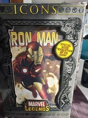 Marvel Legends Icons ~ 12″ IRON MAN RED/GOLD VARIANT (2006) NIB