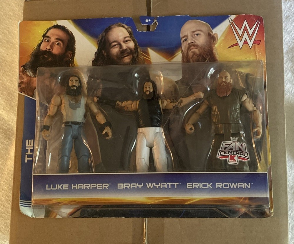 WWE Wyatt Family 3 Pack Kmart Exclusive Figure Set Harper Wyatt Rowan Read Desc