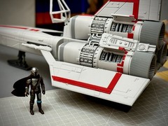 BSG 1978 Colonial Viper MK I (21 in. PLAYSET LIGHT-GRAY/RED)