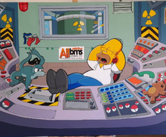 Homer Simpsons Be@rBrick 400% Medicom Toy
