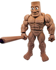 Tung Tung Muscle Sahur | Italian Brainrot 3D Printed Figurine | Meme Collectible