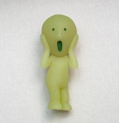 Rare Smiski Series 1 Secret “The Scream” Figure Glow in the Dark Japan