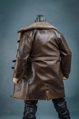 1/10 Windbreaker Coat heroes Bane Fur Long For 7inch Soldier Action Figure Body