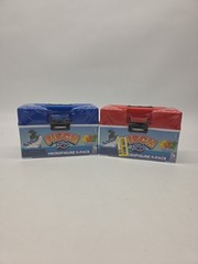 Fisch 4-Pack Microfigure Tacklebox, Red And Blue Box