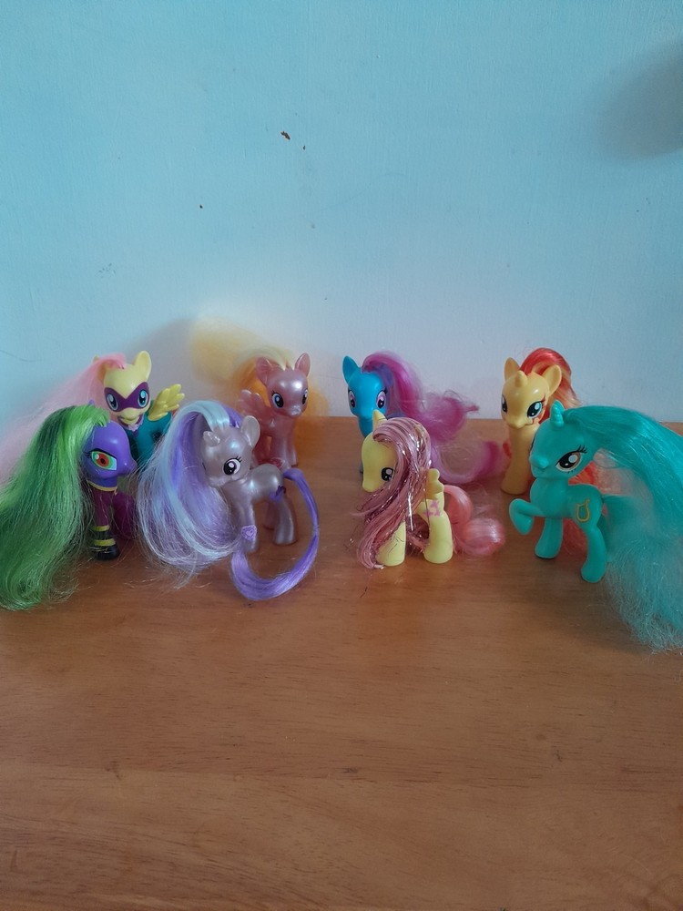 My Little Pony Friendship is Magic Brushable Figures Lot Hasbro Poinies Rare
