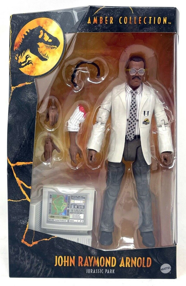 JOHN RAYMOND Jurassic park world NEW figure AMBER COLLECTION Samuel L Jackson