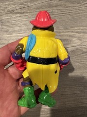 TMNT Hose ’em Down Don Firefighter Figure Vintage With Extinguisher