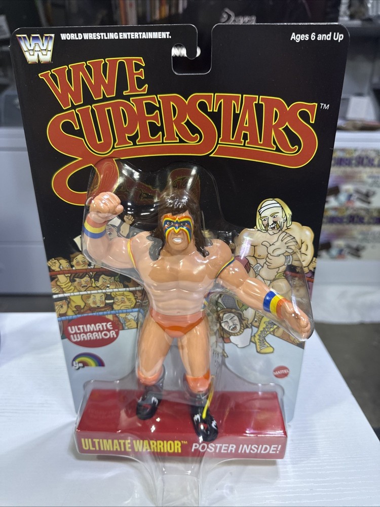 Mattel LJN WWE Superstars ULTIMATE WARRIOR BLACK CARD Chase 2026 New Poster