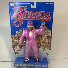 LJN WWE Superstars Series 2 Jesse The Body Ventura Blue Card By Mattel