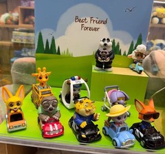 NEW MINISO Disney Zootopia Dudu Fun Car Series Blind Box Figure Toys Gift