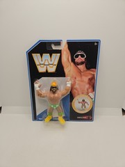 WWE Retro Series 9 Macho Man Randy Savage Figure WWF Mattel in Defender Case