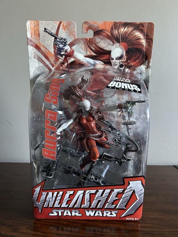 Hasbro Star Wars Unleashed Aurra Sing Action Figure with Bonus Figure 2004