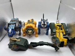 Vintage Tek Toys Robo-Kats LOT of 4 Fighting Animal Anibots Robot Toys