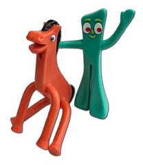 Gumby & Pokey 3″ Mini Bendables & Posable Figure Pair Fun for All Ages 3 and Up