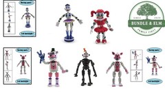 Set of Five Colorful Action Figures for Imaginative Play and Storytelling