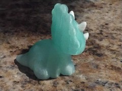 3D Printed Triceratops Dinosaur Toy Crystal Filament PLA Dino Figurine Statue