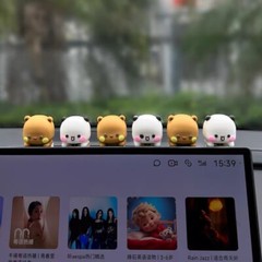 MITAO Panda Couple YIER Bubu and Dudu Cute Peekaboo Deco Toy Couple Gift 1.7 in