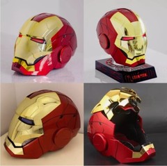 Iron Man Gold MK5 Helmet Electronic Voice Activated Open&Close Mask Autoking New