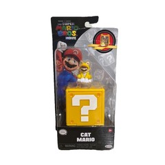 Jakks Pacific Super Mario Bros Movie Cat Mario 1.25 in Mini Figure!