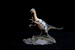 1/35 Tyrannosaurus Rex VS Therizinosaurus Dinosaur Model Animal GK Decor Figure