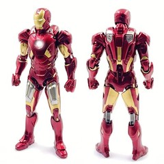 Marvel Avengers Iron Man Mark 7 MK7 Ironman Toy LED Light Action Figure Model
