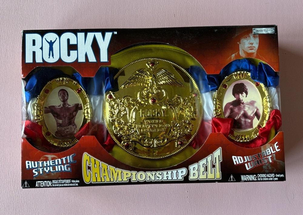 Jakks Pacific Rocky Balboa Championship Belt Boxing New In Box Rare
