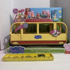 Peppa Pig Transforming Camper Van RV Playset w/ Sounds Tested – 99% Complete Set